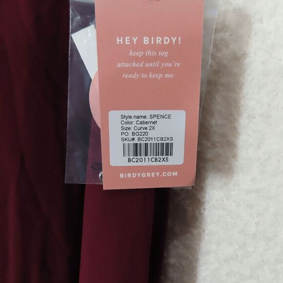 Birdy Grey Carbenet Spence V-Neck Convertible Dress Curve 2X - Picture 5 of 7